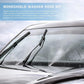 Windshield washer hose kit with spray jets directing water across the glass
