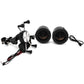 Motorcycle phone mount speaker with two speakers, wiring included, mirror clamp mount