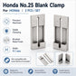 Honda No.25 blank clamp set: 2-piece metal key holding fixture for HON66