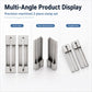 2-piece key clamp set shown from front, angled, and side views for HON66