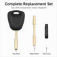 For Jaguar Car Spare Key Shell with Key Blank and hip Slot