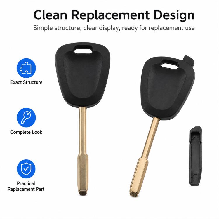 For Jaguar Car Spare Key Shell with Key Blank and hip Slot
