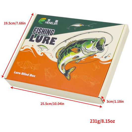 HENGJIA 24 PCS/Set Fishing Lure Kit Soft and Hard Vibration Bait Set, Daily Gift Box, Christmas Gift Box