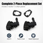 2-piece windshield washer nozzle replacement set with two nozzles and two gaskets