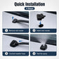 Windshield washer nozzle set shown for quick installation on the wiper arm area