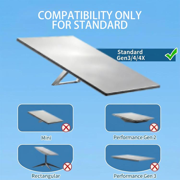 Roof mount bracket with flat support plate and vertical post for Standard Gen3
