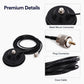 Magnetic antenna base kit with metal mount connector and coax plug