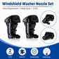 2 PCS Front Windshield Washer Wiper Jet Water Spray Nozzle for Ford / Lincoln