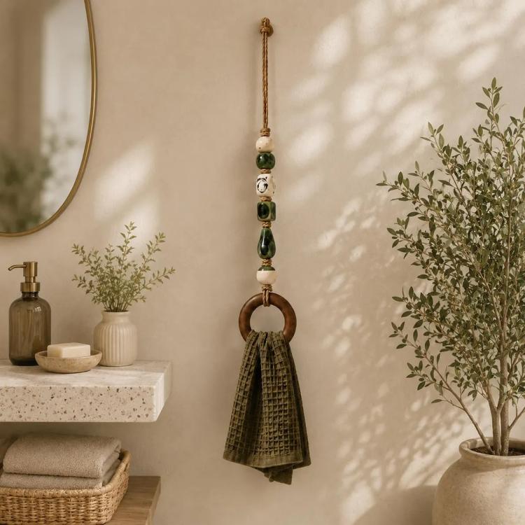 Creative Portable Beaded Towel Holder