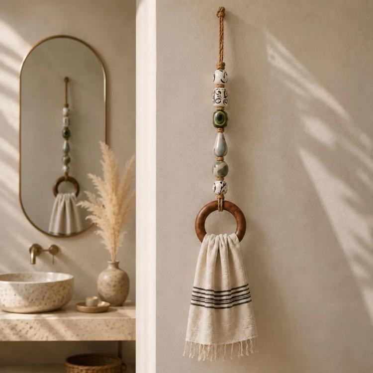 Creative Portable Beaded Towel Holder