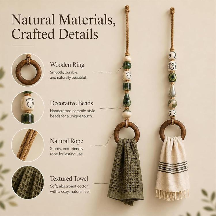 Creative Portable Beaded Towel Holder