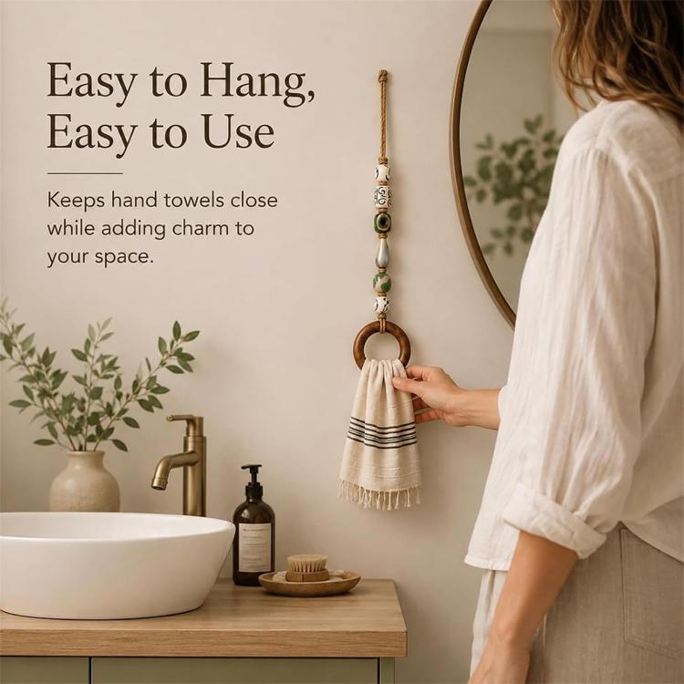 Creative Portable Beaded Towel Holder