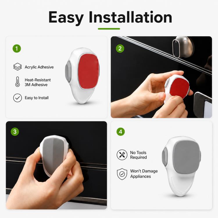 Built-in Oven Door Child-proof Lock Safety Latch