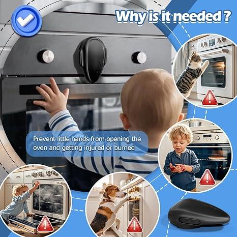 Built-in Oven Door Child-proof Lock Safety Latch