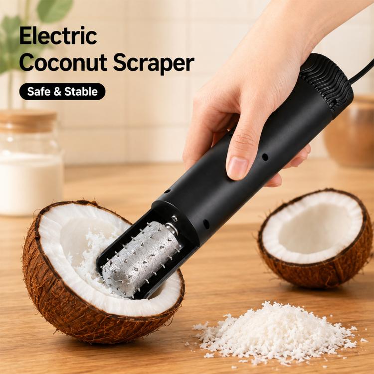 LsCook Portable Handheld Electric Coconut Meat Scraper, US Plug, UK Plug, EU Plug