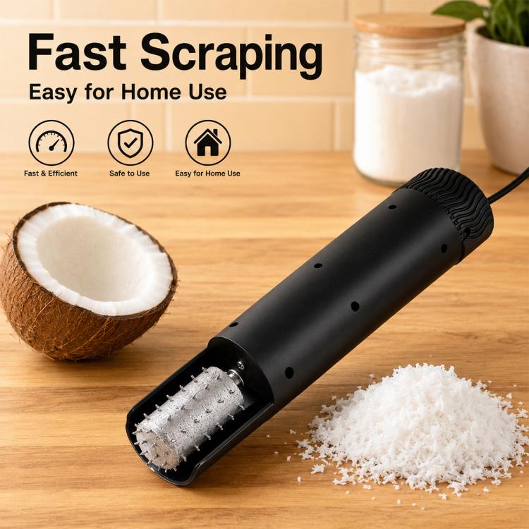 LsCook Portable Handheld Electric Coconut Meat Scraper, US Plug, UK Plug, EU Plug