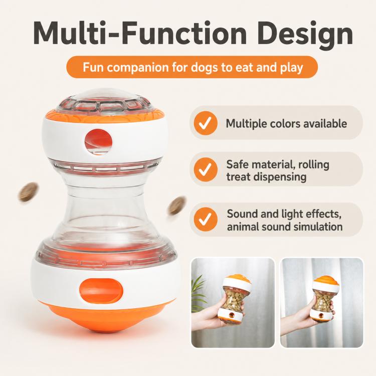 Dog Rolling Treat-dispensing Ball Pet Toy