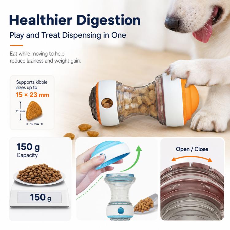 Dog Rolling Treat-dispensing Ball Pet Toy