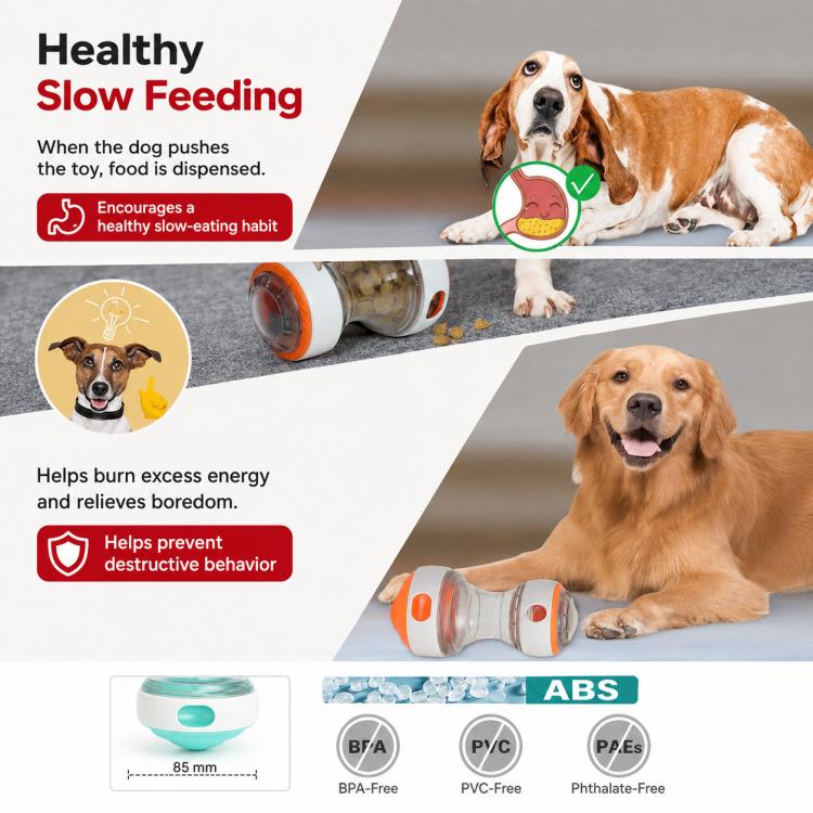 Dog Rolling Treat-dispensing Ball Pet Toy