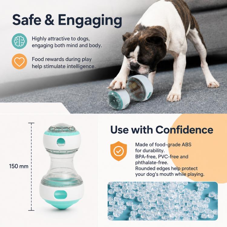 Dog Rolling Treat-dispensing Ball Pet Toy