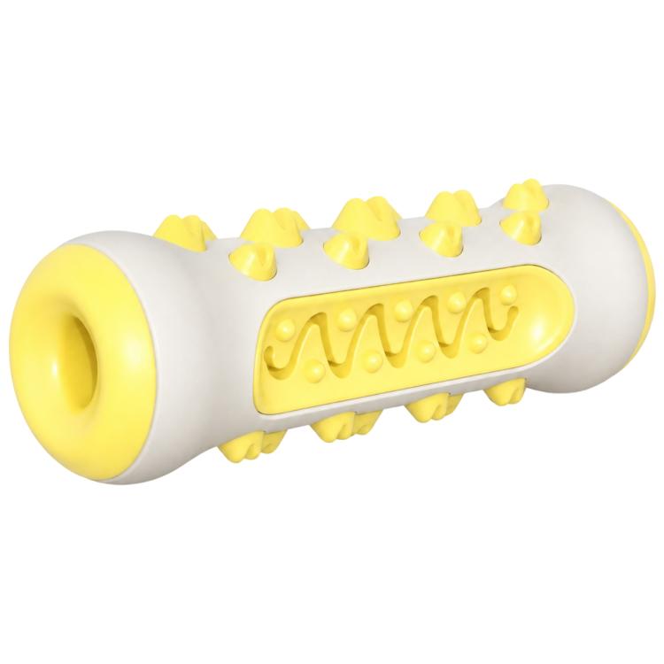 Dog Chewable Bone Shaped Reinforced Gray Shell Teething Stick Pet Toy