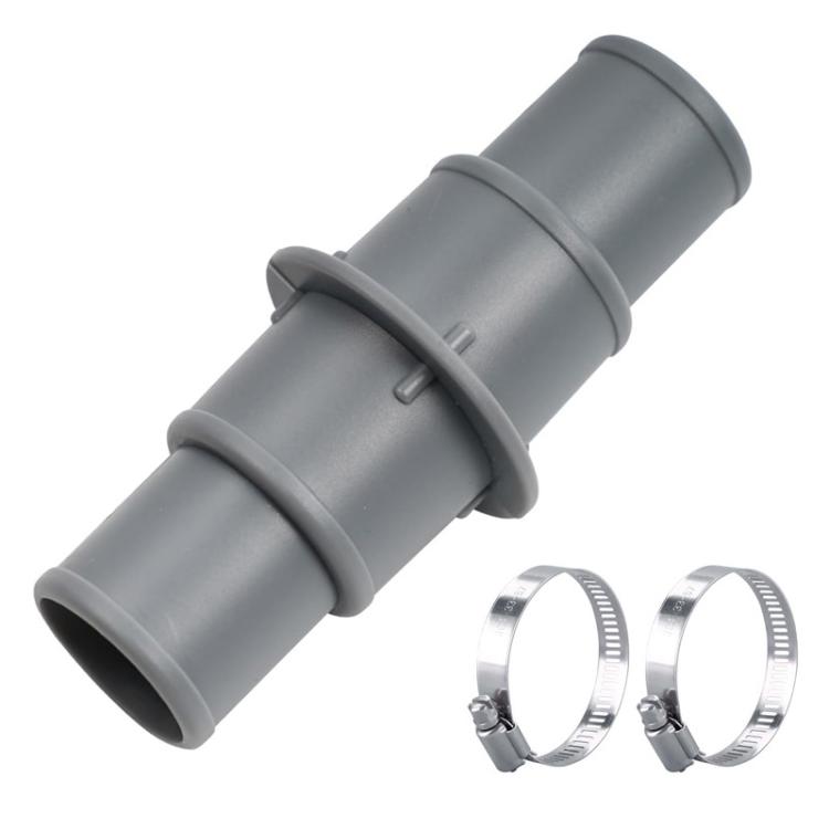 Plastic Swimming Pool Vacuum Hose Connector with 2 Iron Clamps