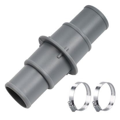 Plastic Swimming Pool Vacuum Hose Connector with 2 Iron Clamps