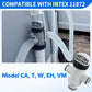 Intex 11872 compatible pool plunger valve with vented top and dual hose ports