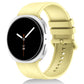 For Galaxy Watch9 / 8 / 8 Classic xDfind Solid Color Vertical Striped Silicone Watch Band, S, L