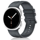 For Galaxy Watch9 / 8 / 8 Classic xDfind Solid Color Vertical Striped Silicone Watch Band, S, L