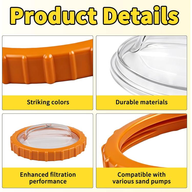 Pool Nut Transparent Cap For Flowclear Sand Filter Cover