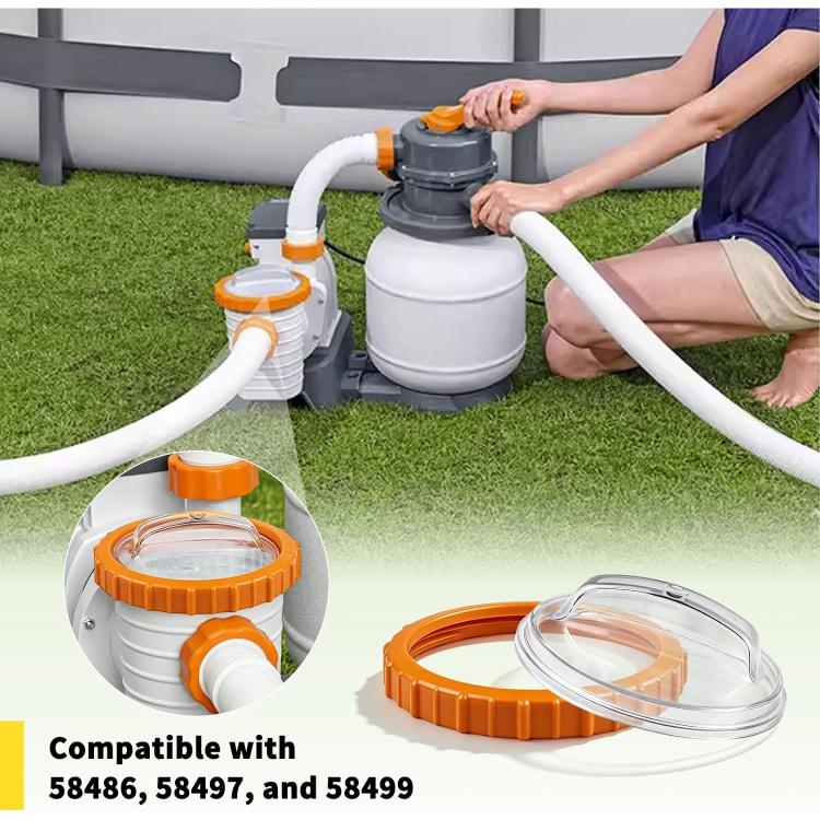 Pool Nut Transparent Cap For Flowclear Sand Filter Cover