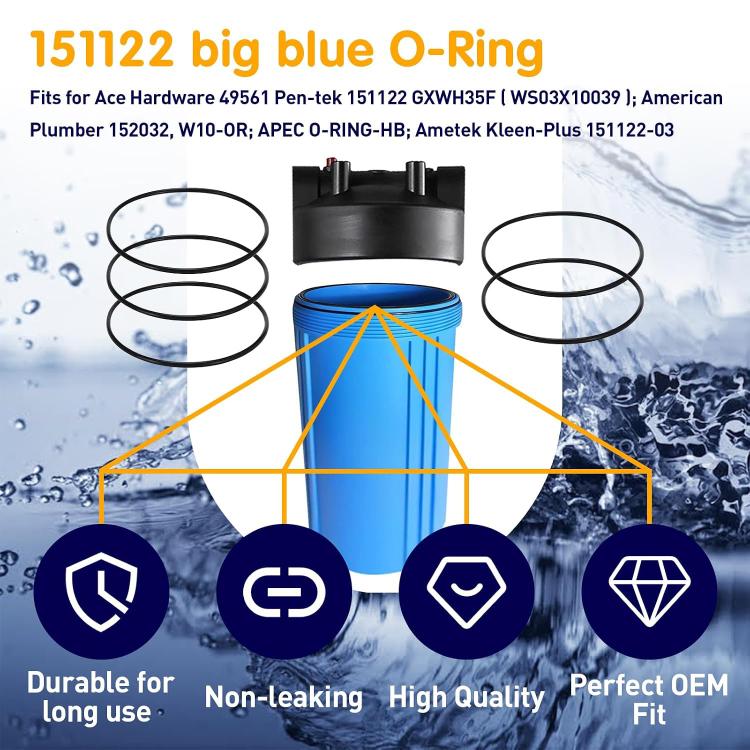Large Blue Water Filter O-ring Replacement Gasket For Pentek 151122