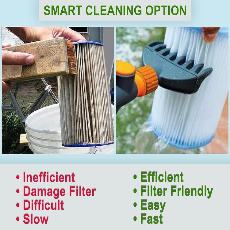 Handheld Filter Pool Cleaning Brush