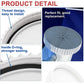 Close-up of white threaded pool drain cover with O-ring groove and ribbed rim