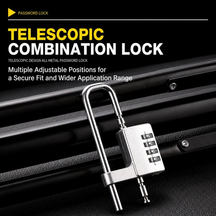 Adjustable Lock-Length Combination Lock for Cabinet Door Handles