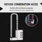 Adjustable Lock-Length Combination Lock for Cabinet Door Handles