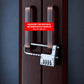 Adjustable Lock-Length Combination Lock for Cabinet Door Handles