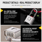 All-Metal Combination Padlock Heavy-Duty Lock for Warehouse & Garden Gate