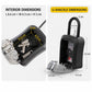Wall-Mount Key Storage Box Combination Lock with Steel Cable & Plastic Lock Body