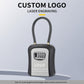 Wall-Mount Key Storage Box Combination Lock with Steel Cable & Plastic Lock Body