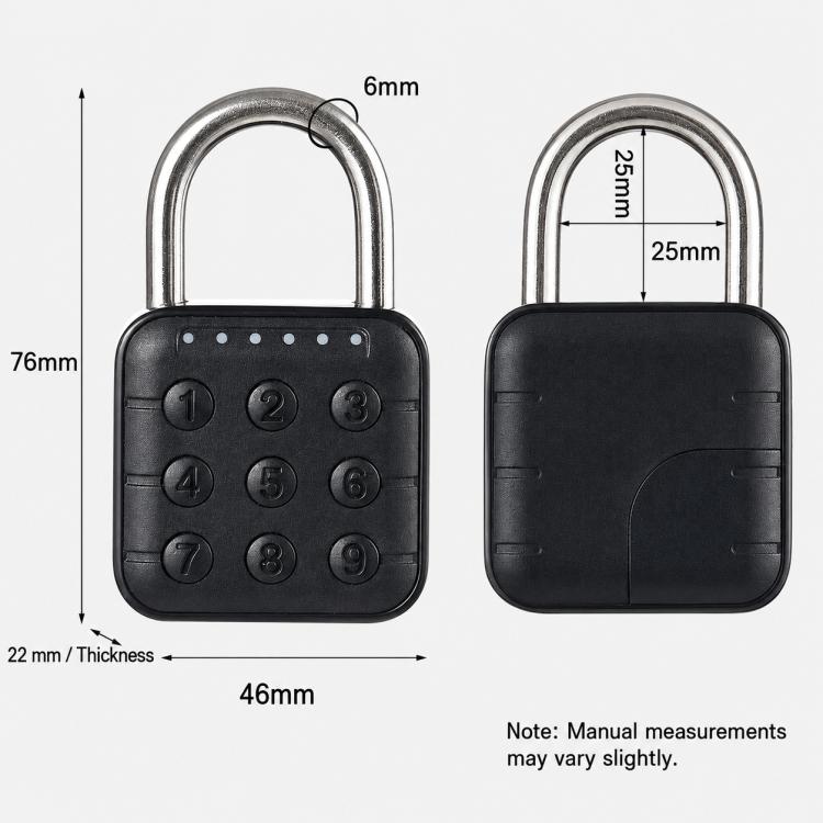 Keypad Smart Combination Padlock Waterproof Security Lock for Cabinets & Gates