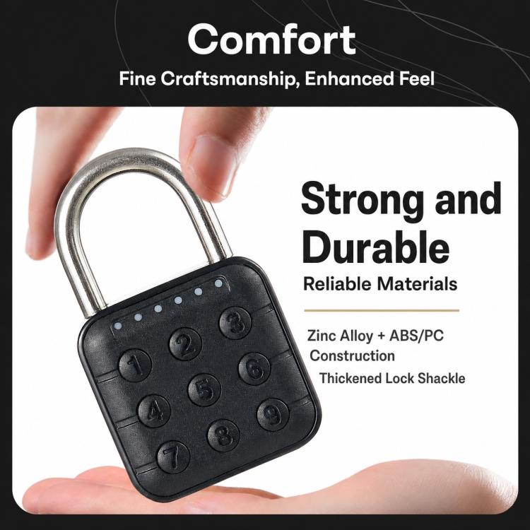 Keypad Smart Combination Padlock Waterproof Security Lock for Cabinets & Gates