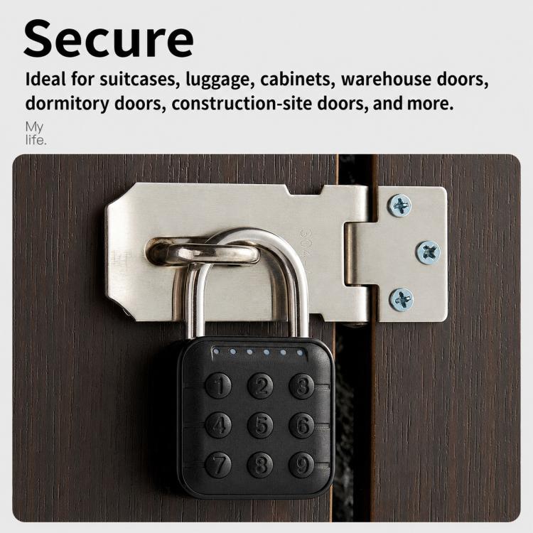 Keypad Smart Combination Padlock Waterproof Security Lock for Cabinets & Gates