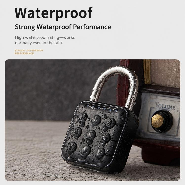 Keypad Smart Combination Padlock Waterproof Security Lock for Cabinets & Gates