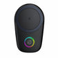 Black magnetic wireless charging car mount with circular top and RGB status light
