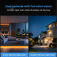 K90 Dual Band 2K Dual Surveillance Camera Supports Two-way Voice Intercom