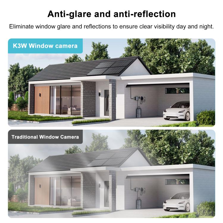 K90 Dual Band 2K Dual Surveillance Camera Supports Two-way Voice Intercom