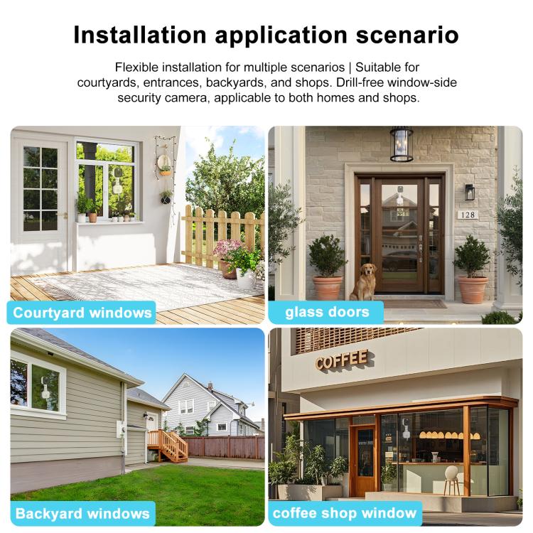 K90 Dual Band 2K Dual Surveillance Camera Supports Two-way Voice Intercom