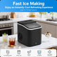 JI-A02A Portable Fully Automatic Mini Bullet Shaped Ice Maker, EU Plug, US Plug, UK Plug
